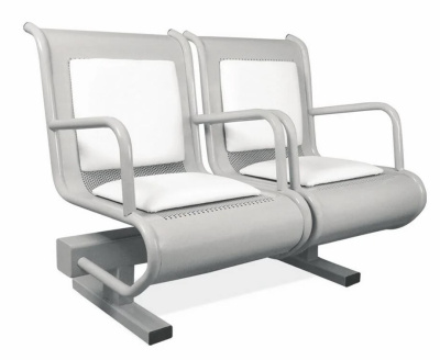 Многоместная секция Селена Экстра 2 с подлокотниками