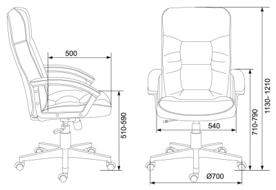 Кресло руководителя Бюрократ T-9908 AXSN Black