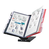 Демосистема настольная/настенная металлическая с 10 цветными панелями А4, BRAUBERG "SOLID", 236719