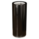 Урна металлическая, 30 литров, оцинкованная сталь, черная, кольцо под мешок, У250