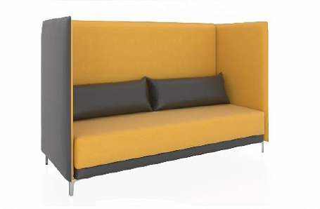 Трехместный диван Графит высокий (подушки-подлокотники не входят в комплект)
