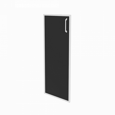 Дверь стекло в раме средняя левая O.SR-2(L) black