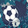 Ткань Синий Football