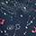 Ткань темно-синий зодиак